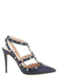 Women's Rockstud Pump Blue Goat Leather