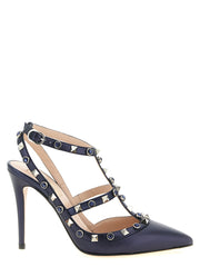 Women's Rockstud Pump Blue Goat Leather