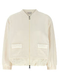 Women's White Polyester Cardigan Clothing
