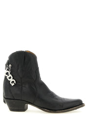 Women's Black Cowhide Chelsea Boots