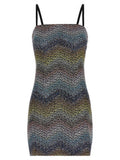 Women's Multicolor Viscose Short Dress