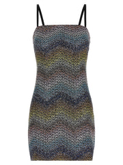Women's Multicolor Viscose Short Dress