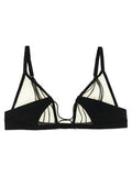 Women's Black Nylon Bra Clothing