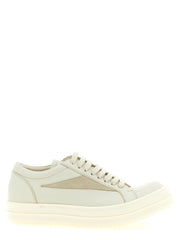 Women's Beige Cowhide Low Top Sneakers
