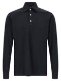 Men's Blue Cotton Polo Shirt