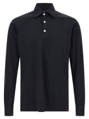 Men's Blue Cotton Polo Shirt
