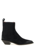Women's Black Calfskin Chelsea Boots