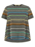 Women's Multicolor Viscose T-Shirt