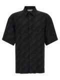 Men's Black Viscose Blouse
