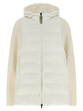 Women's White Polyester Full-Length Jacket Clothing