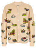Men's Multicolor Merino Wool Cardigan Clothing
