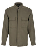 Men's Gray Linen Blouse