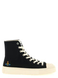Women's Bicolor Cotton High Top Sneakers