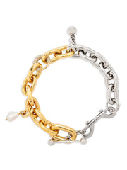 Women's Multicolor Brass Necklace