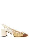 Women's Valet Du Slingback Heel Beige Goat Leather