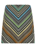 Women's Multicolor Viscose Long Skirt