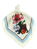 Women's White Silk Scarf