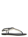 Women's Bicolor Viscose Flat Sandals