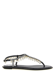 Women's Bicolor Viscose Flat Sandals