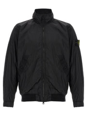 Men's Black Polyamide Full-Length Jacket Clothing
