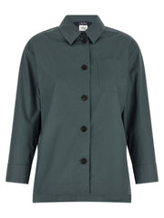 Women's Gray Cotton Blouse