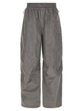 Women's Gray Polyester Athletic Pants