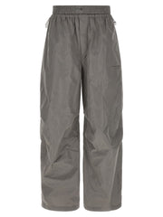 Women's Gray Polyester Athletic Pants