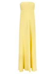 Women's Bicolor Silk Long Dress