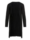 Women's Black Polyester Cardigan Clothing