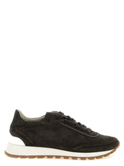 Women's Brown Calfskin Sneakers