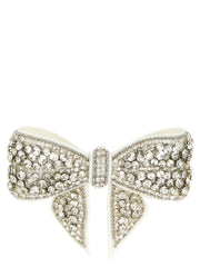 Women's White Polyester Hair Clip Accessory