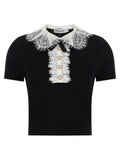 Women's Bicolor Wool Blouse