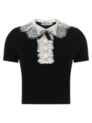 Women's Bicolor Wool Blouse