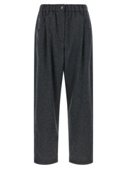 Women's Gray Wool Pants