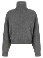 Women's Gray Virgin Wool Cardigan Clothing