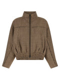 Women's Brown Virgin Wool Jacket Clothing