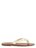 Women's White Calfskin Slides Shoe