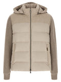 Men's Beige Wool Full-Length Jacket Clothing