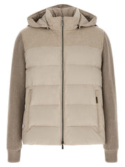 Men's Beige Wool Full-Length Jacket Clothing