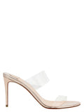 Women's Just Nothing Mule Pink Calf Leather Polyurethane Heels