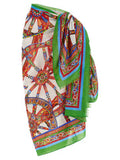 Women's Multicolor Cotton Long Skirt