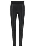 Women's Black Lamb Leather Leggings Clothing
