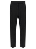 Women's Black Virgin Wool Dress Pants