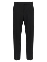 Women's Black Virgin Wool Dress Pants