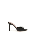 Women's Camelia Mule Heel Black Silk