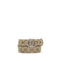 Women's Beige Fabric Regular Belt