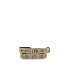 Women's Beige Fabric Thin Belt