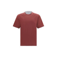 Men's Bordeaux Cotton T-Shirt
