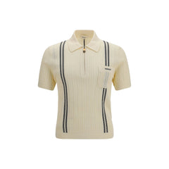 Men's Beige Cotton Polo Shirt