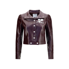 Women's Bordeaux Cotton Jacket Clothing